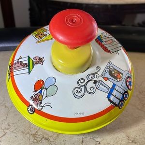 Vtg Ohio Art Spinning Top Circus Top